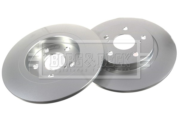 2x Brake Discs Pair Solid Rear 290mm BBD4747 Borg & Beck Set 4243105070 VBD4340 gallery