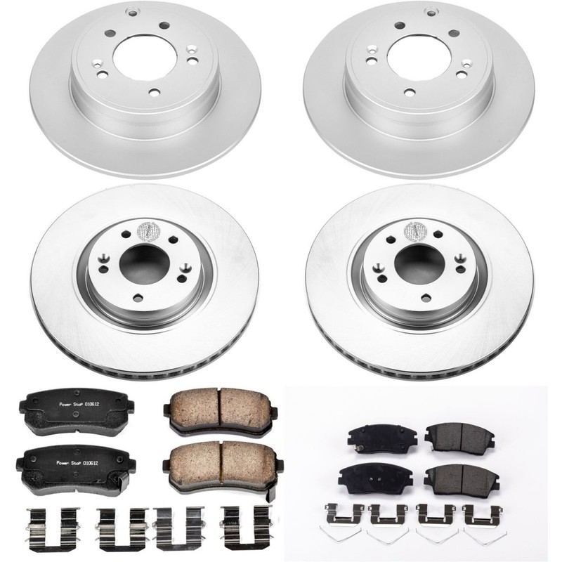 Powerstop Front Rear Brake Disc Rotors & Pads Kit for 2015-2017 Hyundai Tucson gallery
