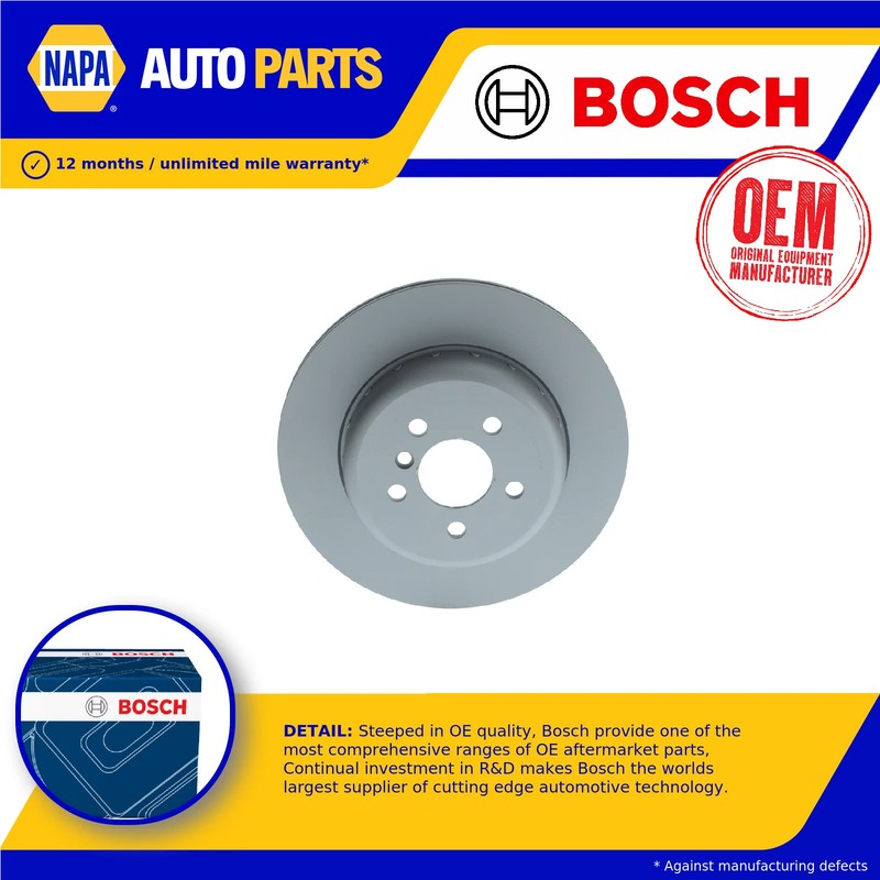 Brake Disc Single Vented fits BMW 530 G30, G31 2.0 Rear Right 2016 on 330mm New