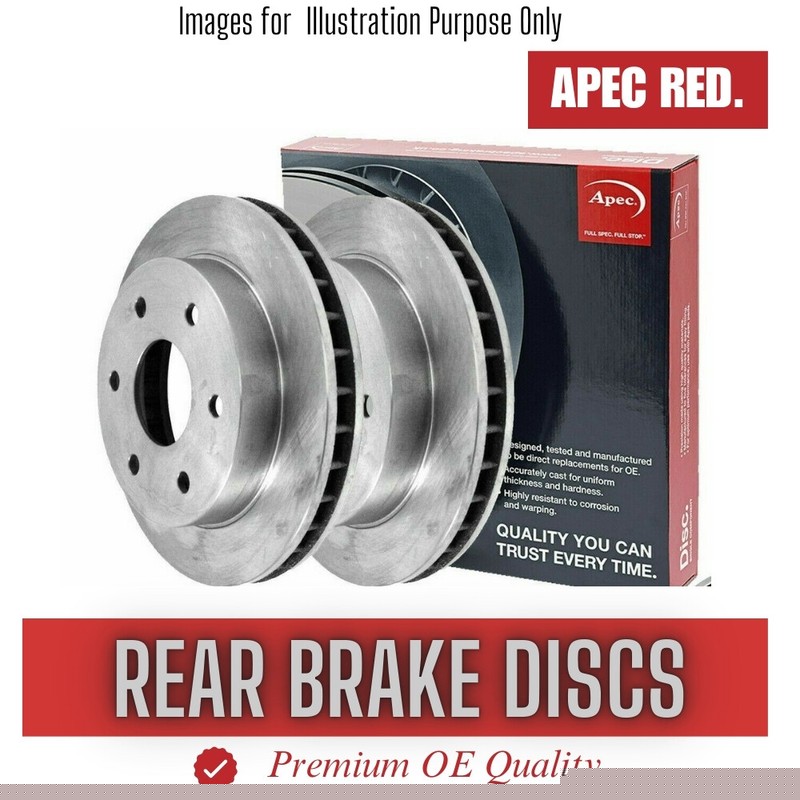 Brake Discs Pair Rear FOR MINI R56 1.4 1.6 2.0 06->13 CHOICE2/2 Apec