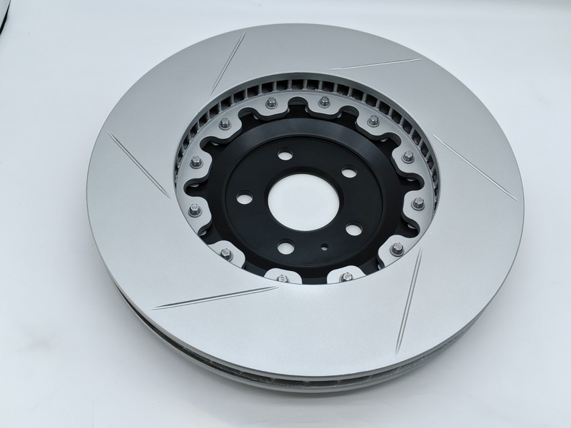 Floating Front slotted Brake Rotor 4M0615301AS For Audi A6 Quattro A7 Q7 A8 Q8 gallery