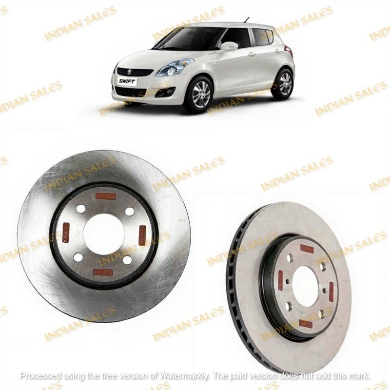 Front Brake Disc Rotor Plate For Suzuki Swift ZC31S, ZC72S 2005-2016 1.2L 1.5L