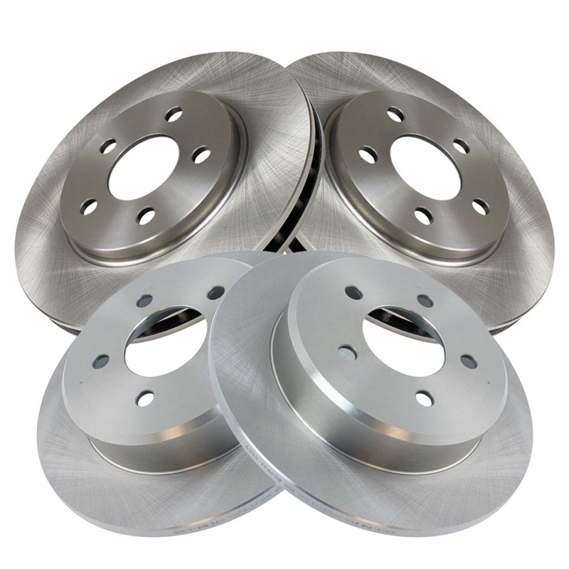 TRQ Front & Rear Brake Rotors Set For 97-00 Chrysler Dodge 98-00 Plymouth gallery