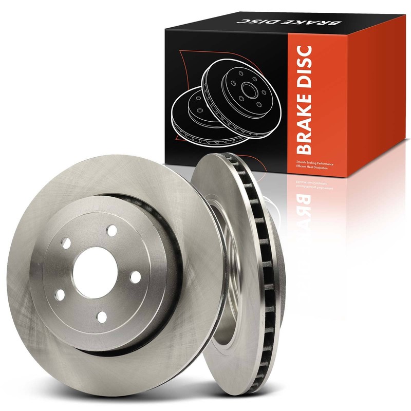 2Pcs 350 mm Rear Side Disc Brake Rotors for Jeep Grand Cherokee SRT8 2006-2010
