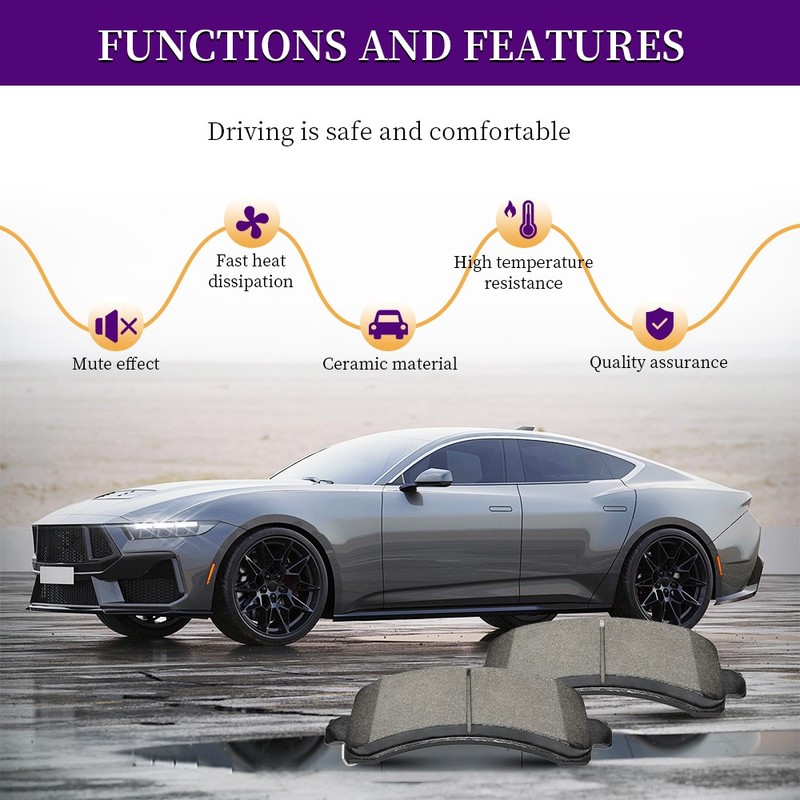 11.81"Front & 12.32"Rear Drilled Rotor Ceramic Brake Pad For 2001 2002 Acura MDX gallery