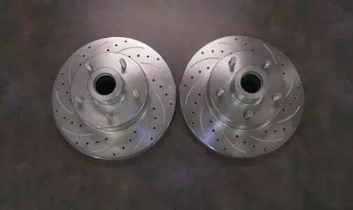 Mustang II Big 11″ Disc Brake Rotors Drilled & Slotted 5 x 4.5 Fits Ford Mopar