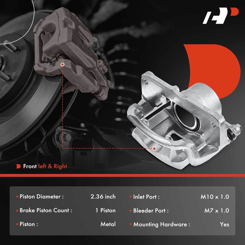 16Pc Front & Rear Disc Brake Rotor & Brake Pad + Brake Caliper for Toyota Avalon gallery