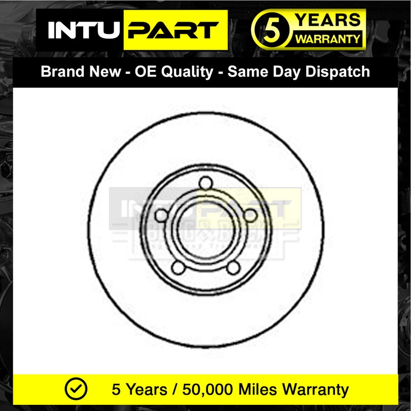 Fits VW Passat 1996-2000 IntuPart Front 1x Brake Disc 8E0615301C