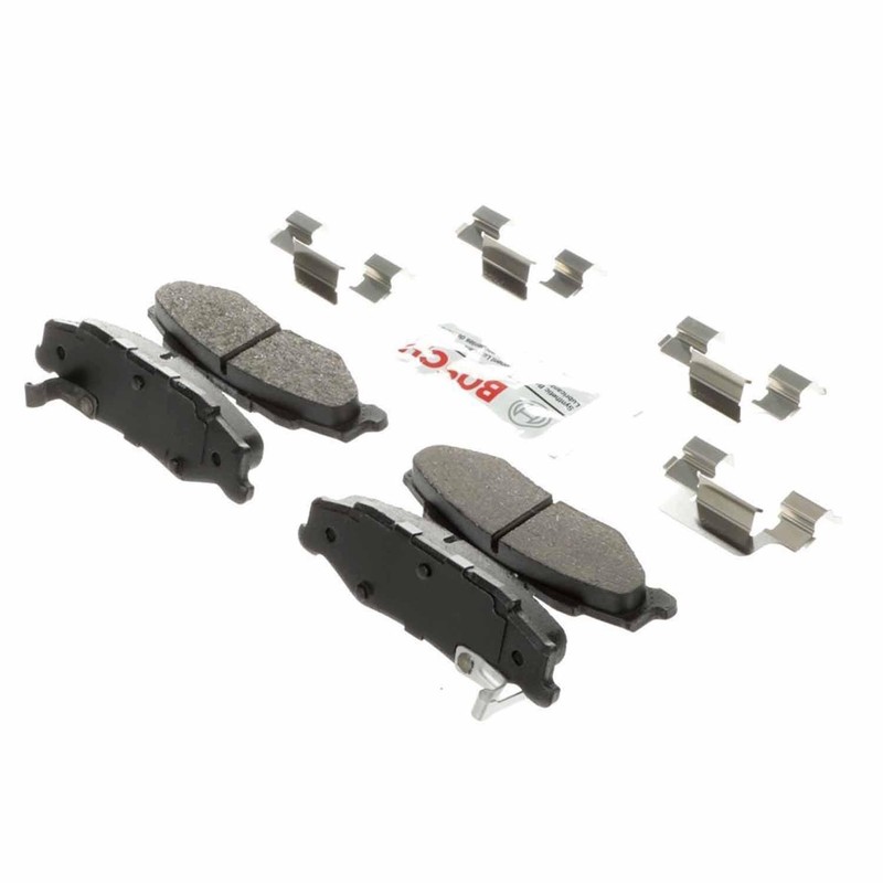 Bosch OEM Rear Ceramic Brake Pads Kit For 1997-2013 Chevy Corvette 9 Yr Warranty gallery