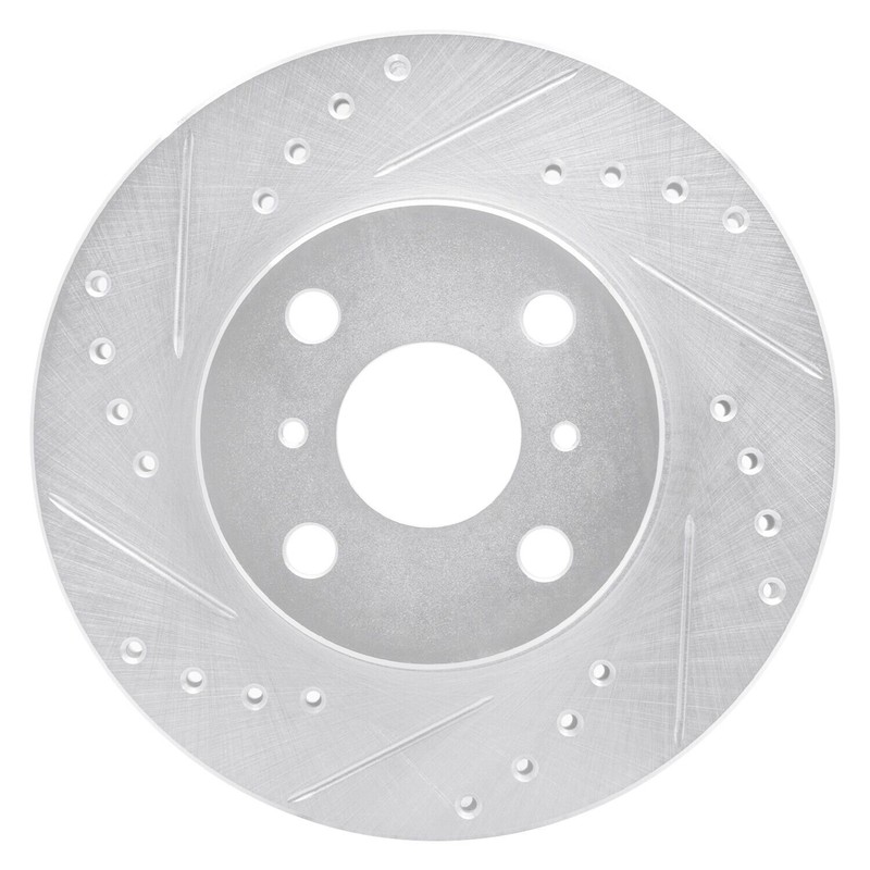 For Toyota Paseo 92-95 Brake Rotor eLINE Drilled & Slotted 1-Piece Front Driver