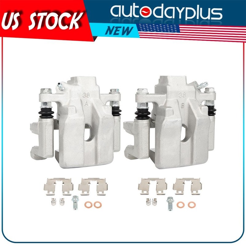 Pair Rear Brake Calipers w/ Bracket For 2007 2008 -2011 Toyota Camry Lexus ES350 gallery