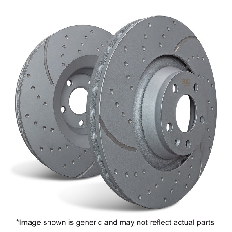 EBC GD7706 Sport Slotted Front Rotors for Ford Focus 2013-2018 & Lincoln MKC gallery