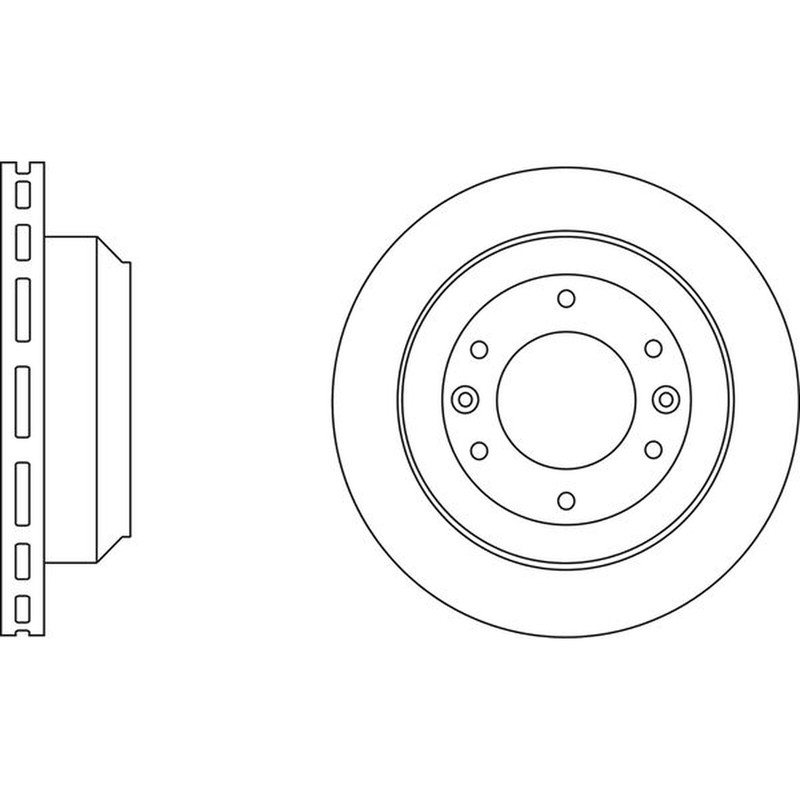 Apec Blue Brake Disc – Rear SDK6639 Fits Hyundai – Fits i800 & iLoad & Montana