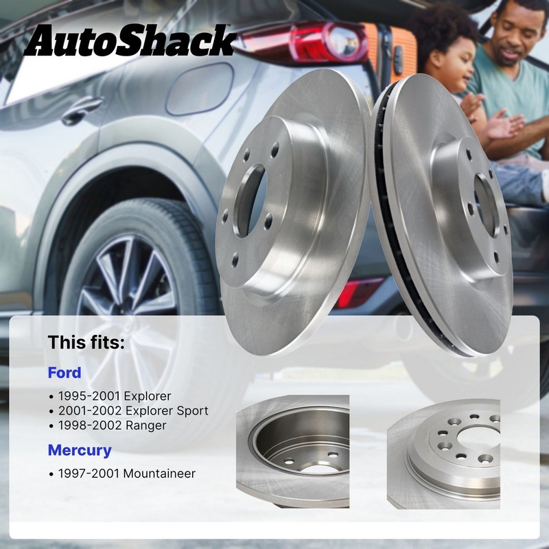 Rear Brake Rotors Pair 2 for Ford Ranger Explorer Sport Trac Mercury Mountaineer gallery