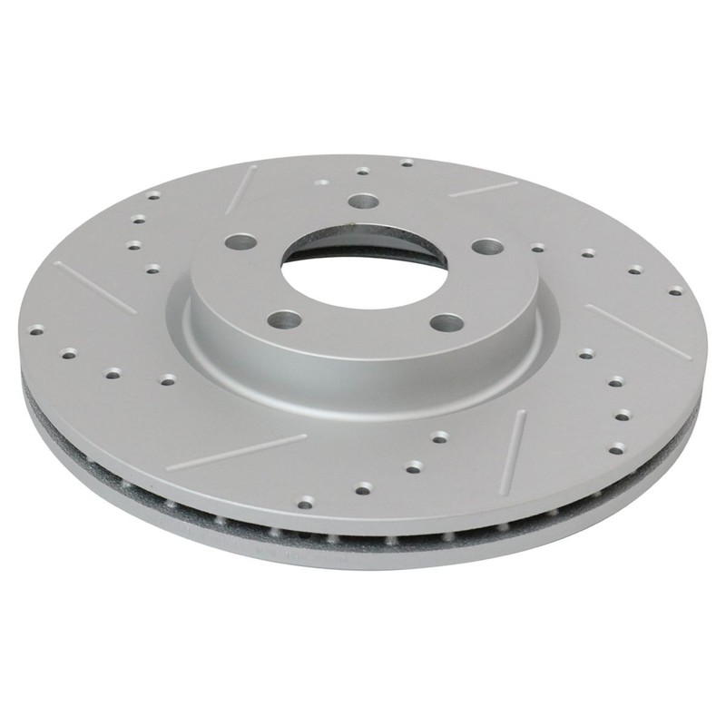Brake Rotor Ceramic Pad Performance Drilled Slotted Front Rear Kit Set gallery