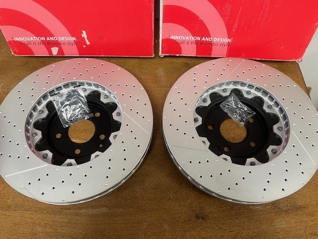 Mercedes Front Brake Disc Rotors Set Of 2 For C63,CLK63,CLS63,E63,SL63,SLK55 gallery