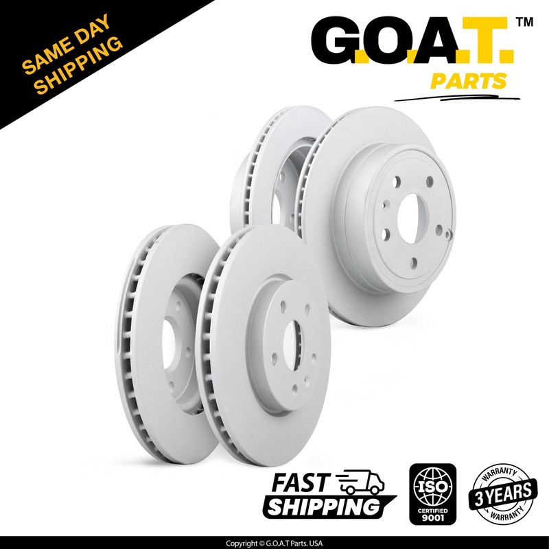 Brake Disc Rotors Front & Rear for 2010-2017 Chevy Equinox 2010-2017 GMC Terrain