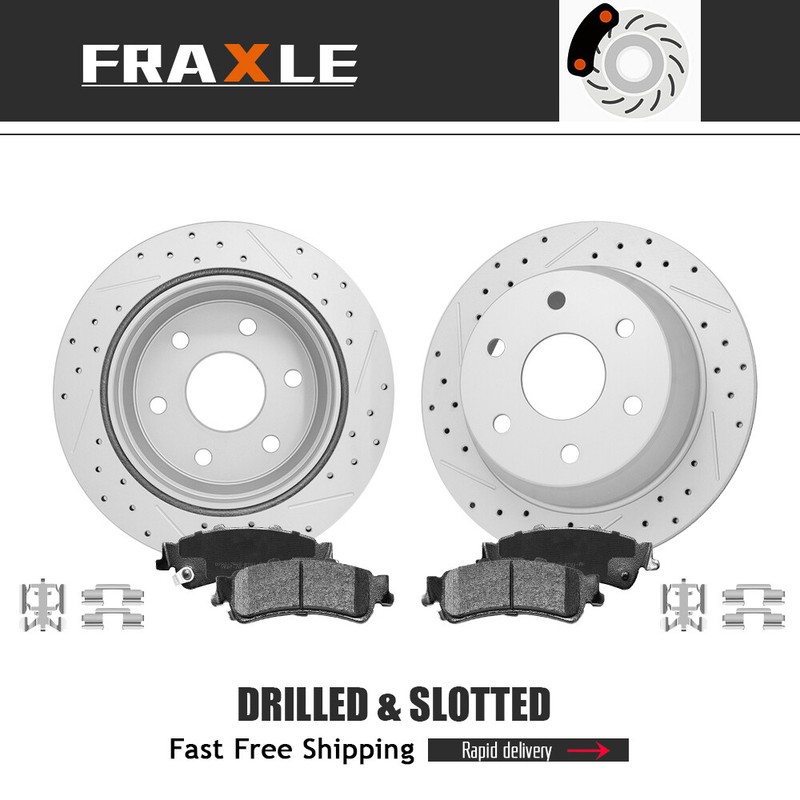 325mm Rear Brake Rotor Ceramic Pad For Chevrolet Gmc Silverado 1500 1999 – 2007