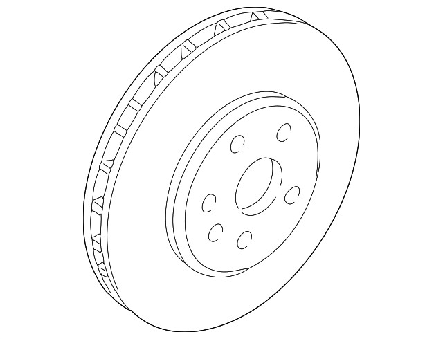 Genuine GM Front Disc Brake Rotor 88955509 gallery