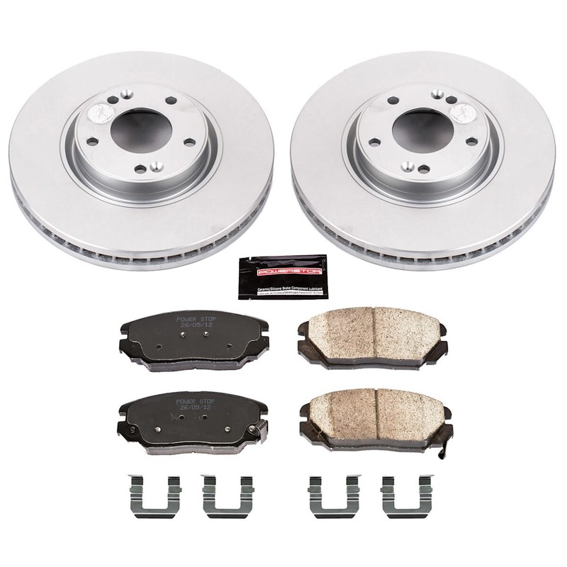 CRK4440 Powerstop Brake Disc and Pad Kits 4-Wheel Set Front & Rear for Azera gallery