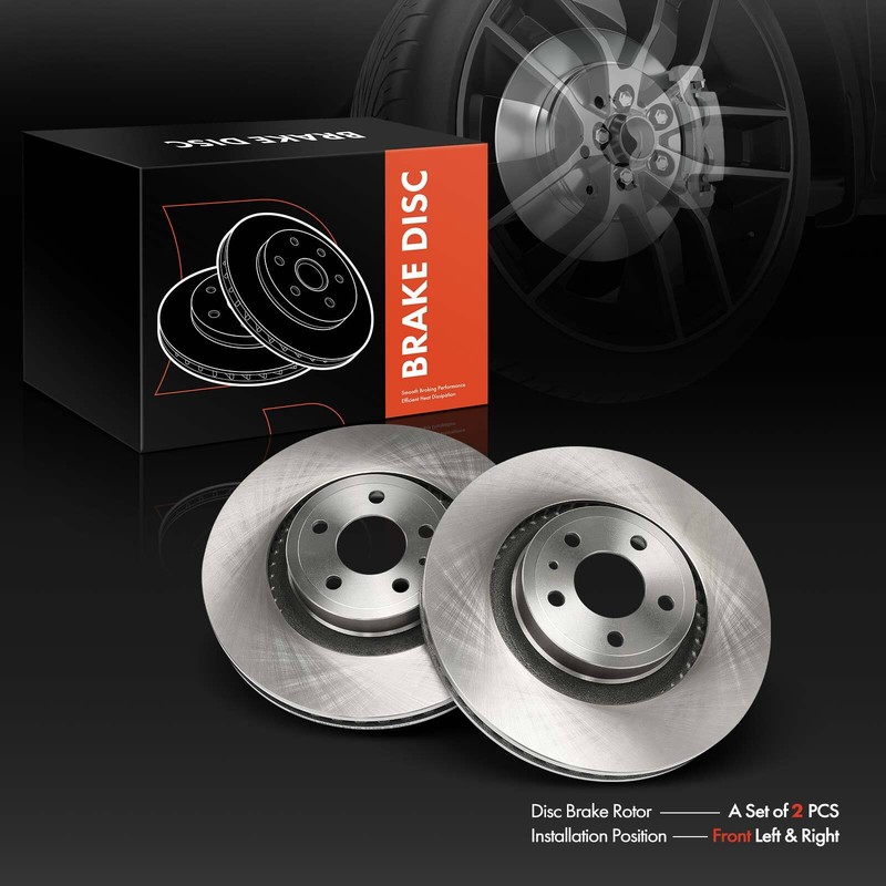 2Pcs Disc Brake Rotors for Ford Mustang 2015 2016 2017 2018 2019 2020 Front Side gallery