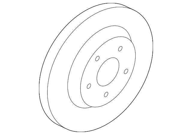 Genuine Ford Disc Brake Rotor 7U2Z-1V125-HD gallery