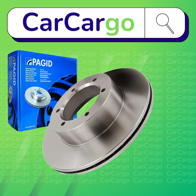 Pagid Vented Front Brake Discs Pair Toyota Hilux 2.5 D-4D 4WD 2001-2005 289 mm