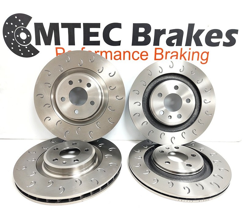 Ford Focus Rs 2.3 MK3 15-18 MTEC Front & Rear C-Hook Brake Discs 350mm 302mm