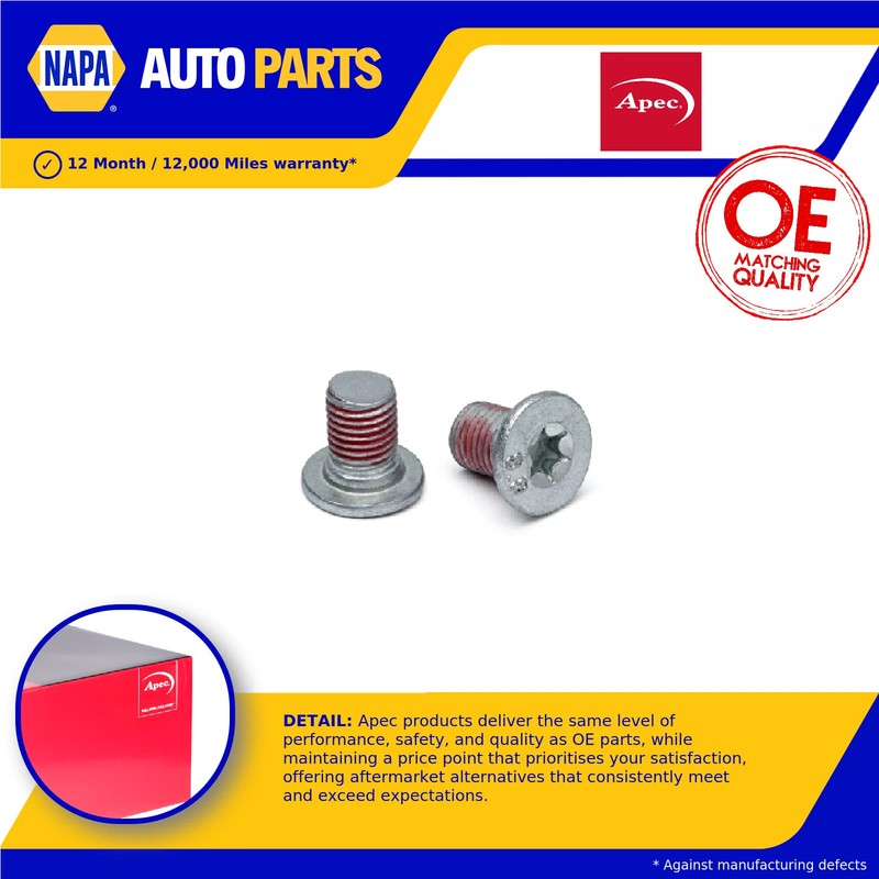 Brake Disc Screw Bolt fits MERCEDES CLS350 3.5 3.0D 04 to 17 2204210171 Apec New