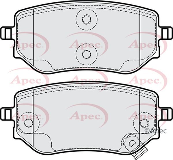 Brake Discs and Pads Set Rear FOR 470 2.3 3.0 X220 X250 X350 17->20 Diesel Apec gallery