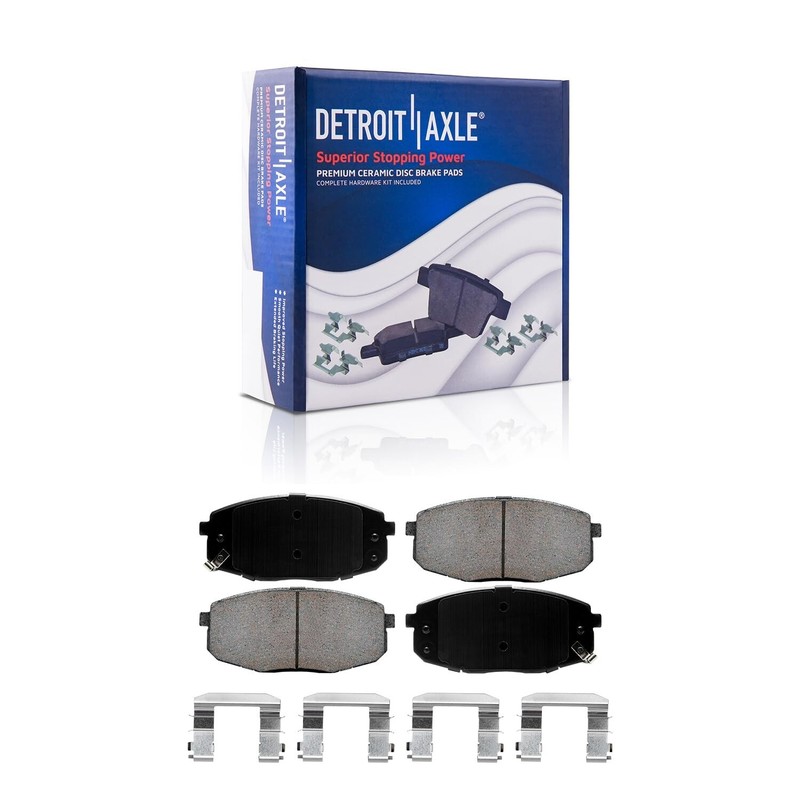 280mm Front and Rear DRILLED Disc Rotors Brake Pads for 2010-2013 Kia Forte 2.0L gallery