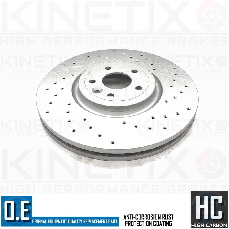FOR JAGUAR F PACE 2.0 R SPORT DRILLED FRONT REAR BRAKE DISCS PADS WEAR SENSORS gallery