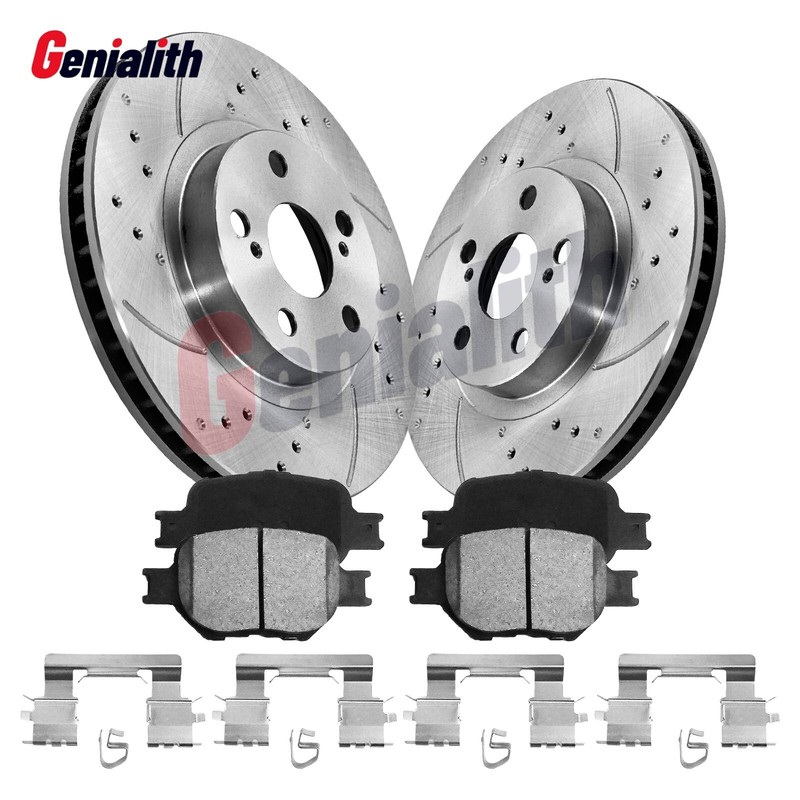 Front Brake Rotors & Ceramic Pads For 2000 2001 2002 2003 2004 Toyota Celica