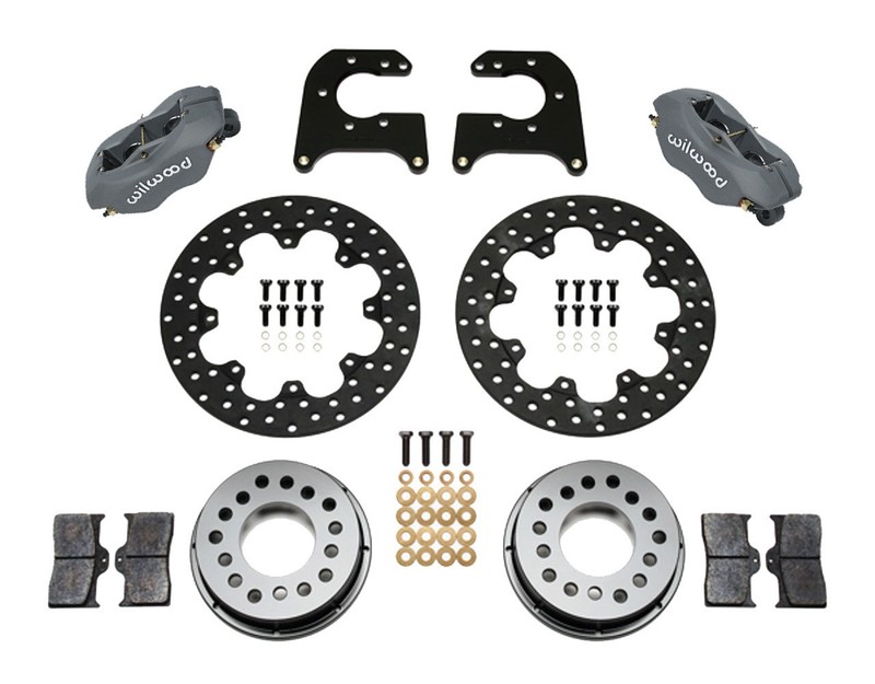 Wilwood For Big Ford Rear Forged Dynalite Brake Kit 4 Piston 11.44 Rotor