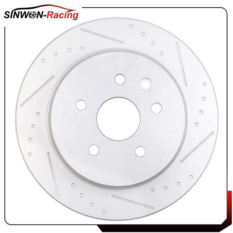 Front Rear Brake Rotors Slotted For 2002-2010 Lexus SC430 Base 4.3L 2008 2005 gallery