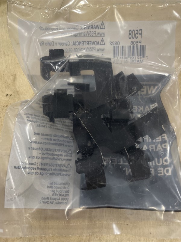 WEAREVER P508 BRAKE CALIPER ABUTMENT CLIP KIT, 90-00 CHEVY PONT. OLDS. BUICK CAD gallery