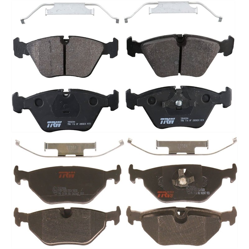 SET-TRWTRH0394-A TRW Brake Pad Sets 4-Wheel Set Front & Rear for 3 Series E36 Z