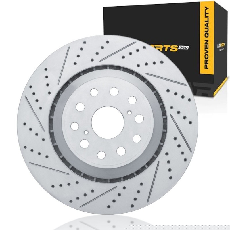 For Lexus LS500/LS500h 2018-2023 Brake Rotor Front, Driver Side | Coated Rotor