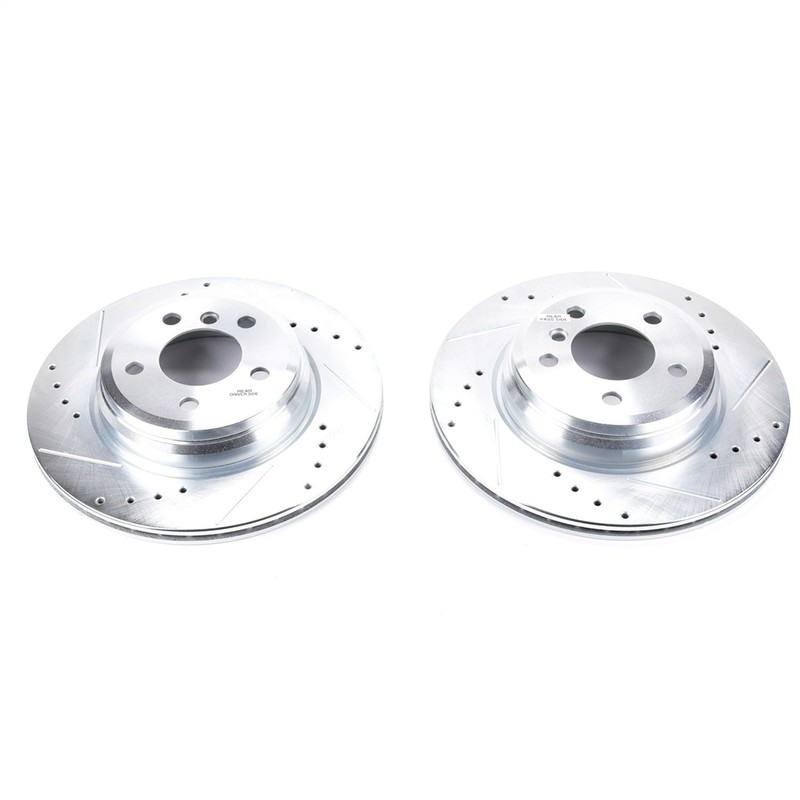 Power Stop EBR1414XPR Evolution Performance Drilled and Slotted Brake Rotor Set