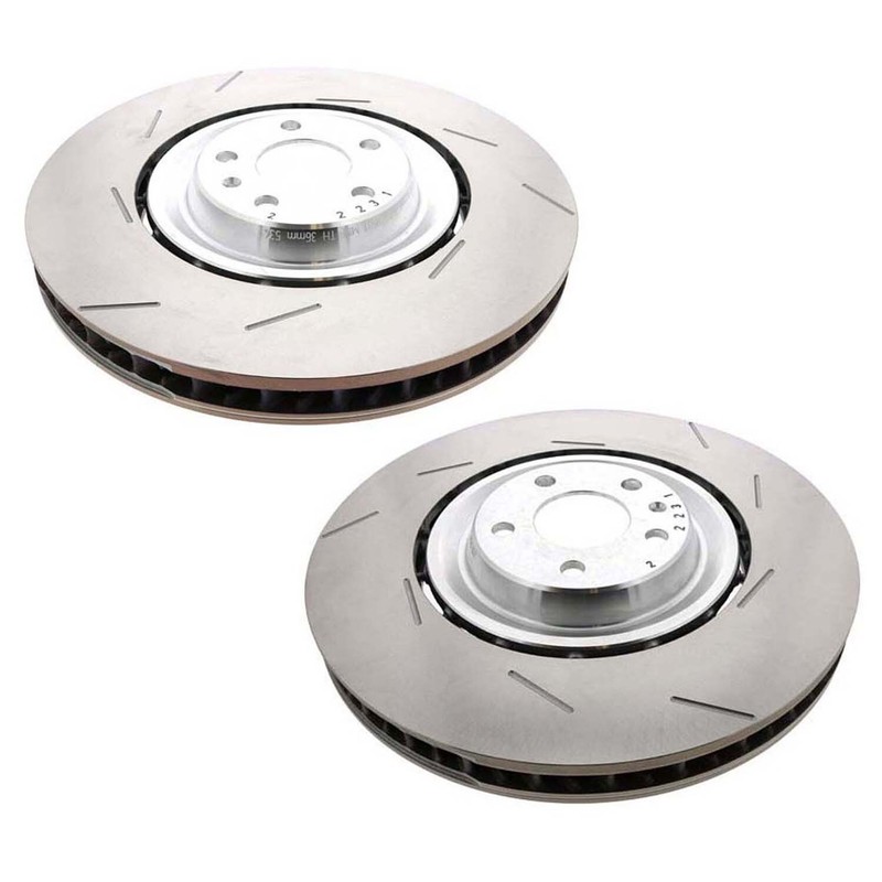 SHW Performance Pair Set 2 Front Disc Brake Rotors for Macan Performance Pkg 19" gallery