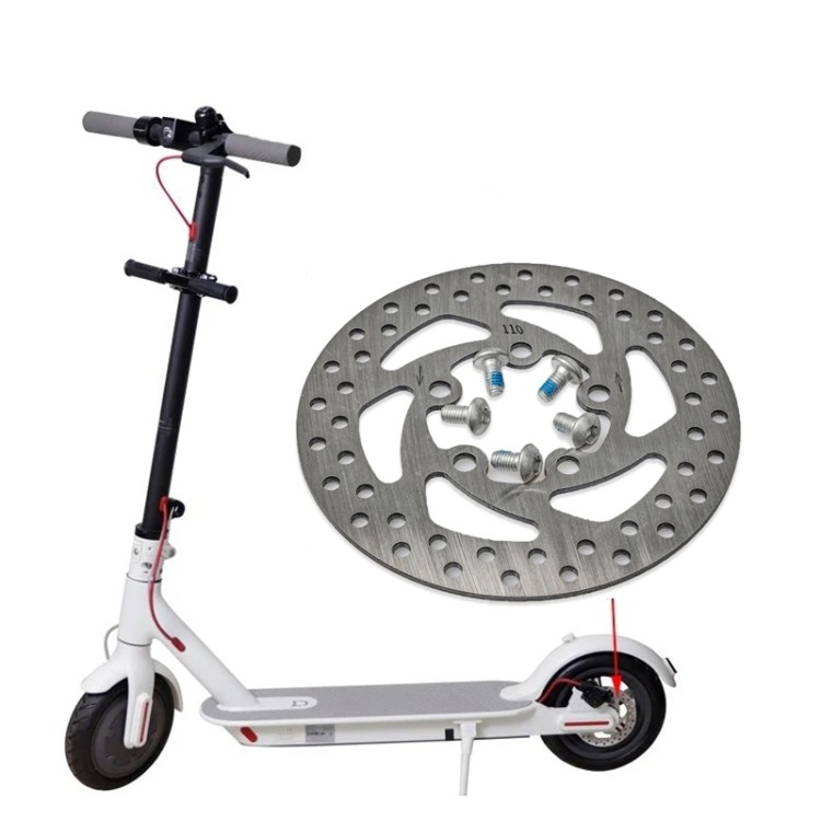 110mm Stainless Steel Brake Disc for Xiaomi M365/1S Scooter, Heat Dissipating