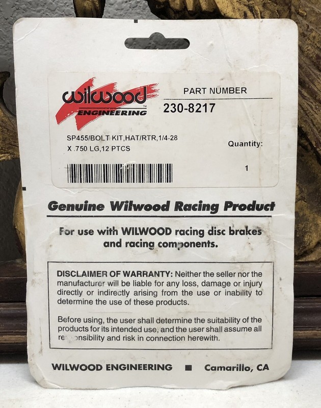 WILWOOD Engineering 230-8237 (Listing C) gallery