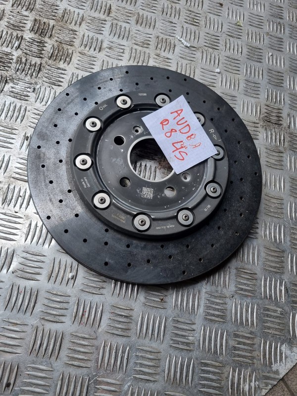 Audi R8 4s Mk2 2018 Rear Right Ceramic Disc Rotor Carbon
