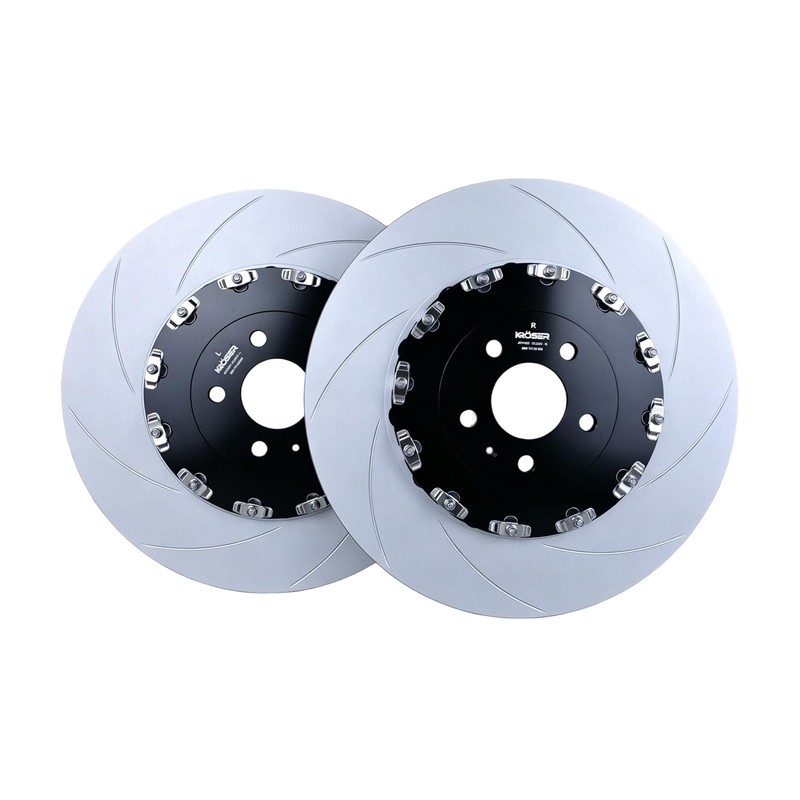 For Audi A8 QS6 S7 S8 Two Pieces Floating Slotted Front 400mm Disc Brake Rotors gallery