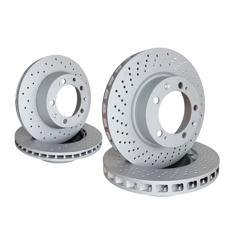 Porsche 928 (1983-1991) OEM Zimmermann Front & Rear Drilled Brake Discs
