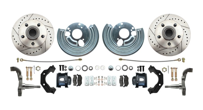 1966-1974 4 Wheel Drum to Disc Performance D/S Disc Brake Conversion BLACK gallery