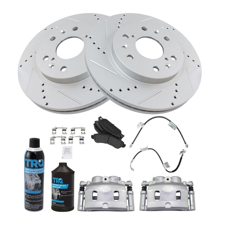 TRQ Performance Front Brake Pad & Rotor Kit Fits Chevrolet GMC gallery