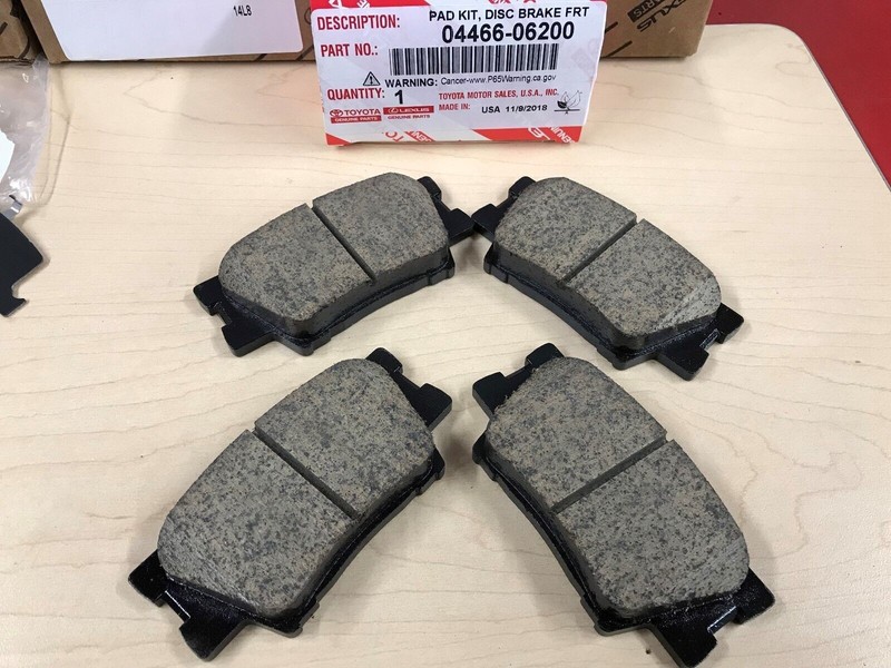 2013-2018 TOYOTA AVALON GENUINE OEM NEW FRONT & REAR BRAKE ROTORS PADS & SHIMS gallery