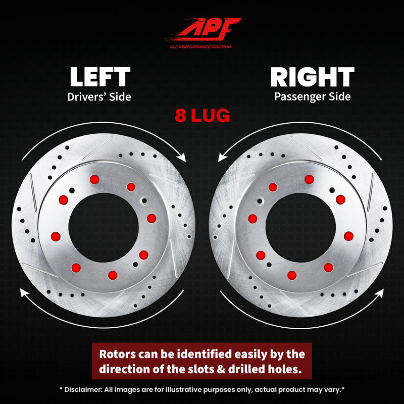 Front Zinc Drill/Slot Brake Rotors + Pads for Chevrolet Express 2500 2003-2019 gallery