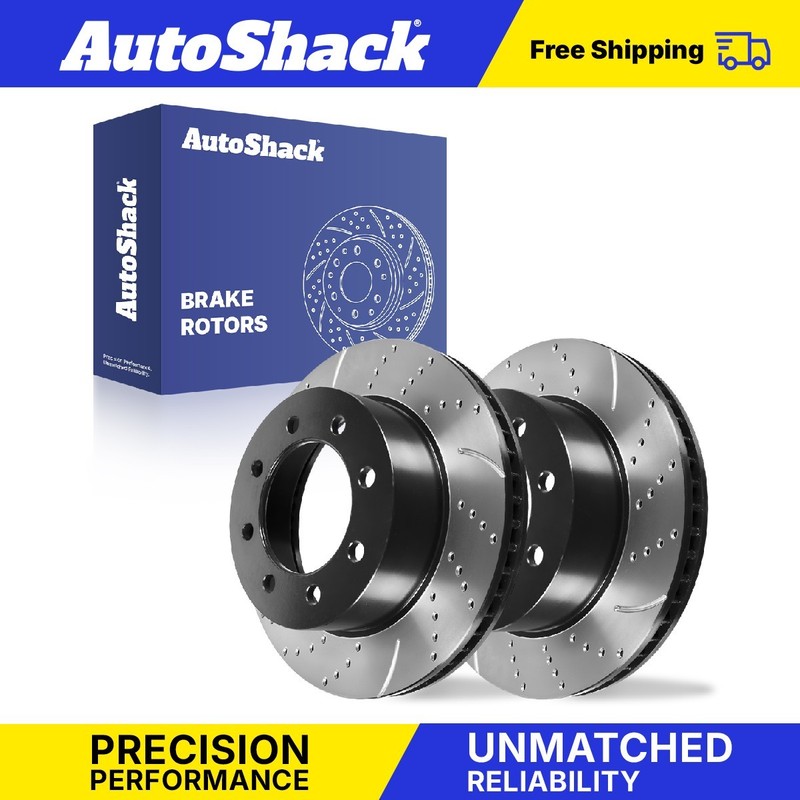 Front Drilled Slotted Brake Rotors for Dodge, Ram 2500 2003-2008
